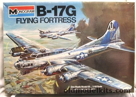 Monogram 1/48 Boeing B-17G Flying Fortress With Diorama Instructions - And Microscale Decals, 5600 plastic model kit